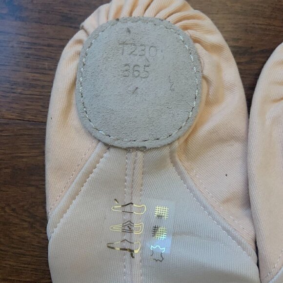 REPETTO Paris Soft Ballet Shoes with Split Sole Deep Peach Kids Size 36.5 France - Picture 5 of 8